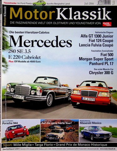 Deckblatt Motor Klassik (07/2016)